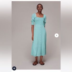 Whistles ditsy floral shirred dress US size 8